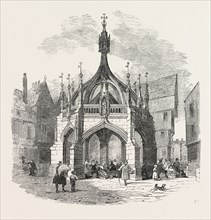 THE POULTRY-CROSS, AT SALISBURY, RESTORED, UK, 1853