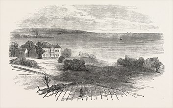 SEAHAM HALL, AND OLD CHURCH, 1853
