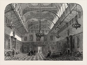 THE RETURN OF THE COURT TO WINDSOR CASTLE: WINDSOR CASTLE, THE WATERLOO CHAMBER, 1846