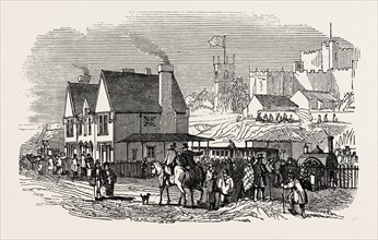 OPENING OF THE LANCASTER AND CARLISLE RAILWAY: LANCASTER STATION, UK, 1846