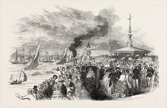 YACHTING IN THE ISLE OF WIGHT: RYDE PIER. ROYAL VICTORIA REGATTA, 1846