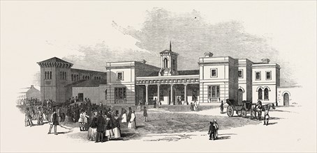 THE EAST ANGLIAN RAILWAY: THE STATION AT ELY, UK, 1847