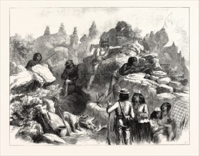 THE MODOC INDIANS IN THE LAVA BEDS, 1873