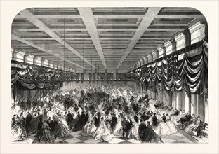 BALL IN HONOUR OF PRESIDENT LINCOLN IN THE GREAT HALL OF THE PATENT OFFICE AT WASHINGTON, 1865