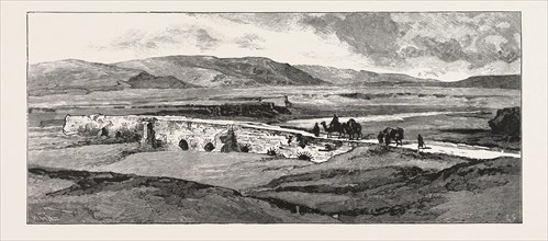 THE AFGHAN BOUNDARY: THE KUSHK, VALLEY FROM PULI-I-KHISTI, LOOKING SOUTH, 1885