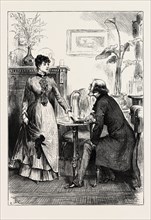 ADRIAN VIDAL, DRAWN BY F. BARNARD, "Don't you think," asked Lord St. Austell sweetly - "excuse me