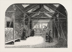 THE NEW REPTILE HOUSE IN THE GARDENS OF THE ZOOLOGICAL SOCIETY, REGENT'S PARK, LONDON, UK, 1849