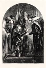 "JOAN OF ARC AT THE CORONATION OF CHARLES VII. AT RHEIMS." FROM A DRAWING BY JOHN GILBERT