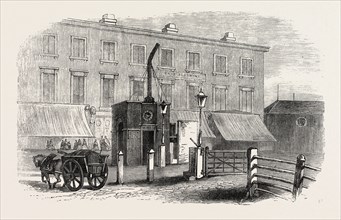 TURNPIKE GATES IN AND NEAR LONDON JUST DEMOLISHED: CITY ROAD GATE, UK, 1864