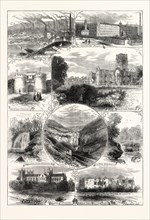 PLACES NEAR BRADFORD VISITED BY THE BRITISH ASSOCIATION, 1873. SKIPTON CASTLE, SALTAIRE MILLS,