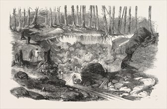 COPPER MINE OR QUARRY, NEAR MONTREAL, CANADA, 1860