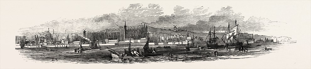 LIVERPOOL, FROM WOODSIDE, IN 1846, UK