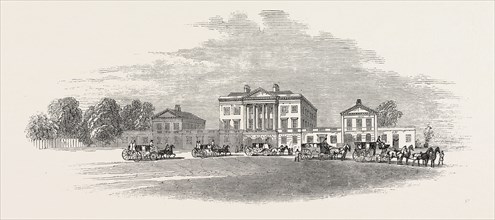 THE LORD MAYOR'S VIEW OF THE THAMES: ARRIVAL OF THE CIVIC PARTY AT BASILDON HOUSE, UK, 1846