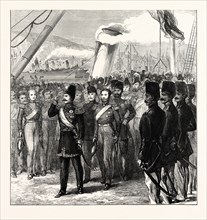 THE SHAH LANDING AT DOVER, UK, 1873