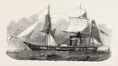 THE UNITED STATES EXPEDITION TO JAPAN: THE STEAM.FRIGATE "MISSISSIPPI," UNITED STATES NAVY, 1853