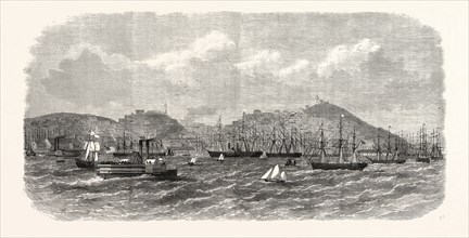 SAN FRANCISCO, CALIFORNIA, FROM THE BAY, UNITED STATES OF AMERICA, 1868
