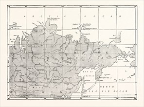 MAP OF SIBERIA AND PART OF CHINA