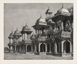 THE MAUSOLEUM OF THE EMPEROR AKBAR, AT SIKANDRA, A SUBURB OF AGRA CITY.