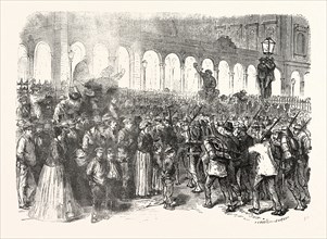 Franco-Prussian War: Departure of the troops from Paris, France