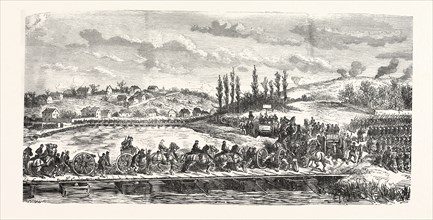 Franco-Prussian War: French troops under General Ducrot cross the Marne on 30 November 1870, France