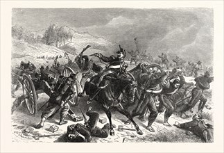 Franco-Prussian War: French Mitrailleusenbatterien fled from the Saxon Infantry Regiment Friedrich