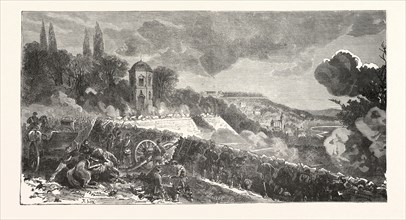 Franco-Prussian War: Scene from the defense of the park of Chatillon, France