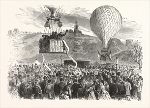 Franco-Prussian War: Leaving of Gambetta, Minister for the Interior, to Tours by means of balloon