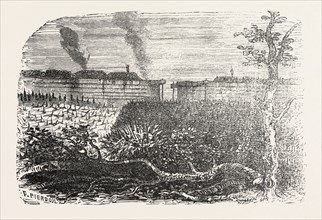 Franco-Prussian War: Obstruction of individual gates of the city walls by Futzangeln, barbed wire