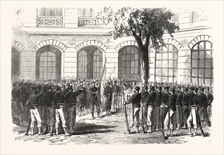 Franco-Prussian War: francs-tireurs of Paris pledge allegiance to their commander Aronsohn and to
