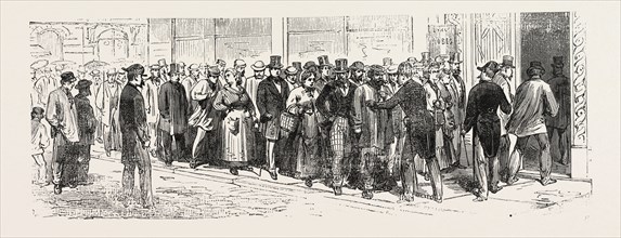 Franco-Prussian War: Reported from Paris Germans are waiting for their passports in order to leave,