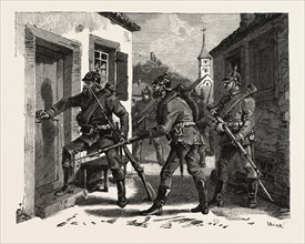 Franco-Prussian War: Searching a village for the enemy