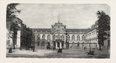 Franco-Prussian War: The prefecture building in Versailles, residence of the King of Prussia.