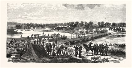 Franco-Prussian War: Bridge over the Meuse at Nouvion, France