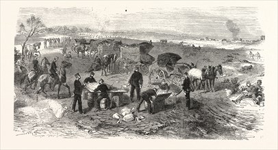 Franco-Prussian War: A field expedition post on the battlefield of St. Privat on 19 August 1870