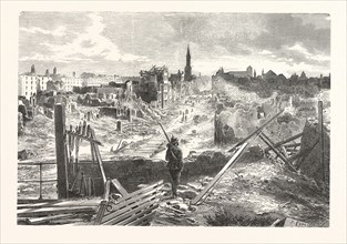 Franco-Prussian War: Strasbourg, looking from the stone gate, the day after the surrender, 29