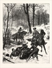 Franco-Prussian War: Raid on a hussar patrol near Maimenon at the end of December, France