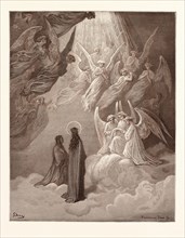 THE SINGING OF THE BLESSED IN THE SIXTH HEAVEN, BY Gustave Doré. Dore, 1832 - 1883, French.