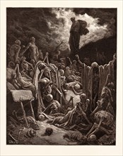 THE VISION OF THE VALLEY OF DRY BONES, EZEKIEL BY Gustave Doré. Dore, 1832 - 1883, French. 1870,