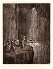 THE SPIRITS OF THE ENVIOUS, BY Gustave Doré. Dore, 1832 - 1883, French. Engraving for the