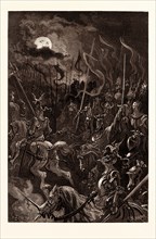 CHARLEMAGNE'S VISION, BY Gustave Doré. a scene from the Legend of Croquemitaine, by Thomas Hood the