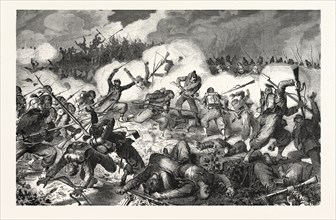 FRANCO-PRUSSIAN WAR: FIGHT THE 10TH BAVARIAN BATTALION OF HUNTERS AGAINST THE TURCOS IN THE