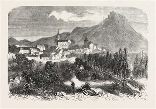 FRANCO-PRUSSIAN WAR: VIEW OF FORBACH, 1870