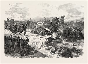 FRANCO-PRUSSIAN WAR: GUNS TAKEN IN ILLKIRCH NEAR STRASBOURG, August 16 1870