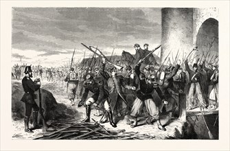 FRANCO-PRUSSIAN WAR: GARRISON OF STRASBOURG LEAVING AFTER THE SURRENDER, SEPTEMBER 28 1870