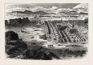 FRANCO-PRUSSIAN WAR: VIEW OF THE CAMP PE CONLIE NEAR MANS 1870