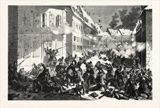 FRANCO-PRUSSIAN WAR: FIGHTING IN THE STREETS OF MANS, JANUARY 12 1870