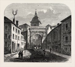 FRANCO-PRUSSIAN WAR: THE BLACK DOOR, BESANÃáON, ENGRAVING 1870