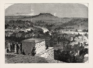 FRANCO-PRUSSIAN WAR: VIEW OF MONT-Valerian, BATTLE OF LOUVECIENNES: 2. Village of Rueil AND PARK