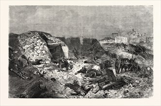 FRANCO-PRUSSIAN WAR: FRENCH BATTERY LEFT ON MONT-AVRON