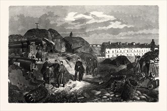 FRANCO-PRUSSIAN WAR: INSIDE VIEW OF FORT NOGENT NEAR PARIS, OCCUPIED BY TROOPS OF Wurttemberg